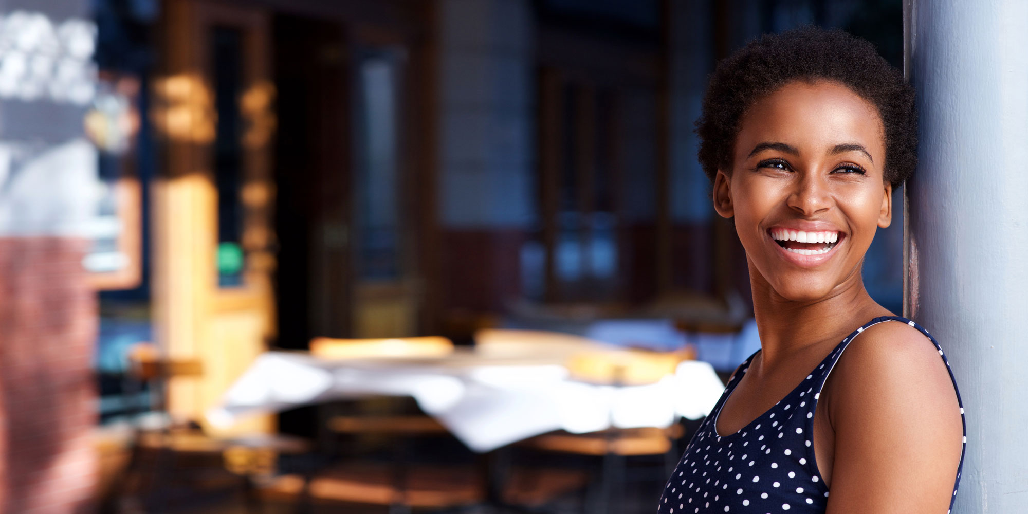 teeth whitening patient smiling