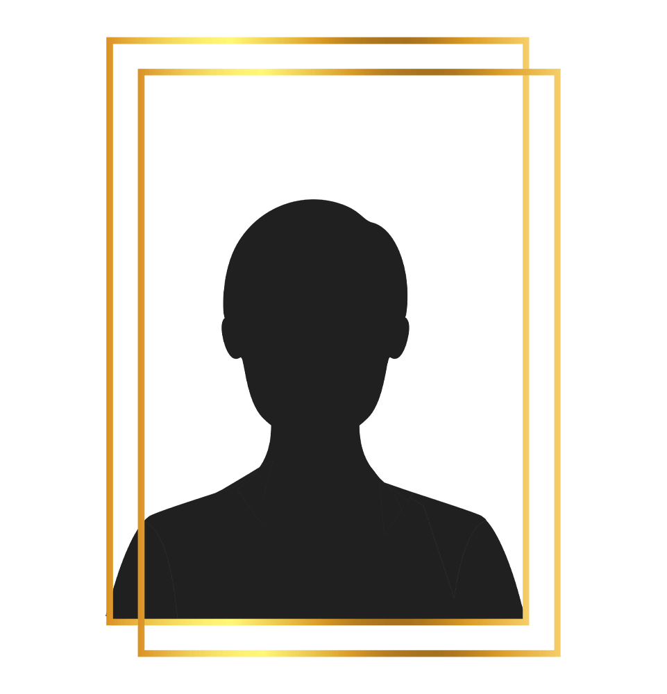 golden frame of dental placeholder