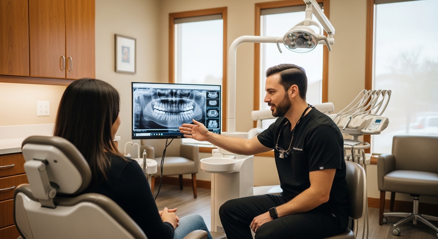 Patient consultation in a modern dental office in Redlands